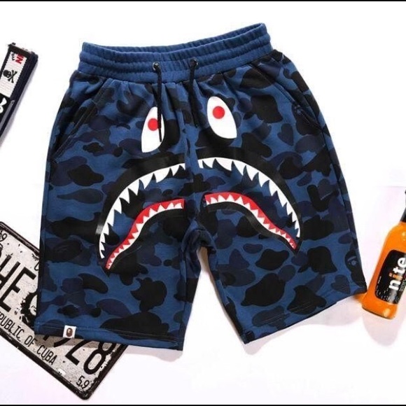 Blue bape shorts